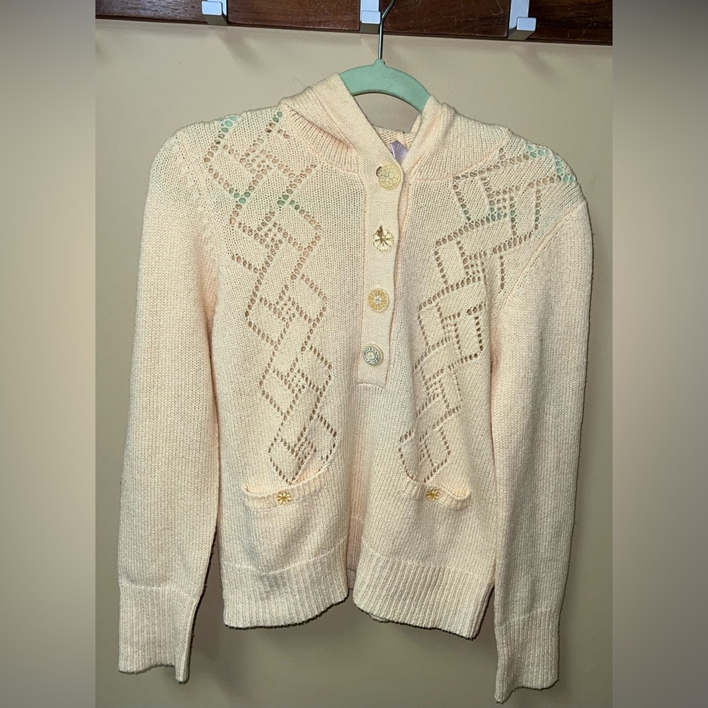 Rebecca Taylor Yellow Lemon Hood Sweater ASO Jessica Simpson - Picture 3 of 8